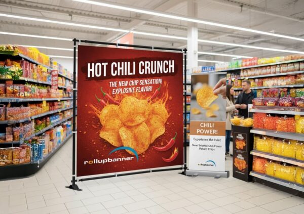 Fuldendt visuel identitet: Når pressevæg og roll up banner går hånd i hånd