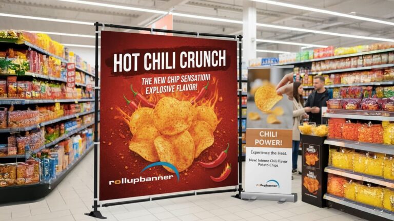 Fuldendt visuel identitet: Når pressevæg og roll up banner går hånd i hånd